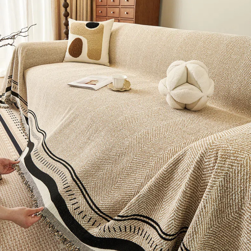 Vỏ bọc ghế Sofa, Chăn Sofa đa năng chống trầy xước Chenille hiện đại chống trượt