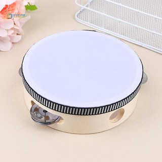 [Dream] 1 Gỗ TambourineClear 15cm Trẻ Em Cầm Tay Rõ Ràng Nhạc Cụ Gõ Đồ Chơi Trẻ Em Đồ Chơi Giáo Dục Mới