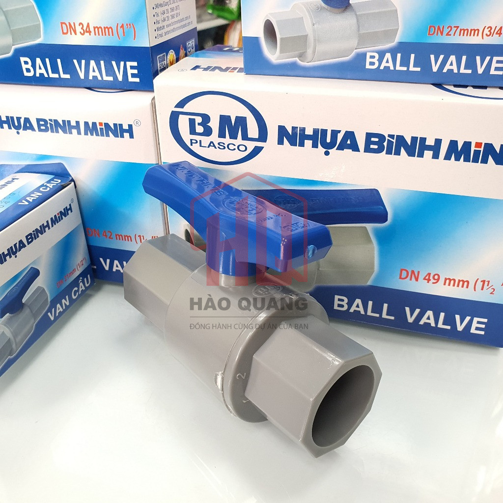 Van Nước Nhựa PVC Bình Minh 21/27/34/42 –  Bền, Dễ Lắp Đặt