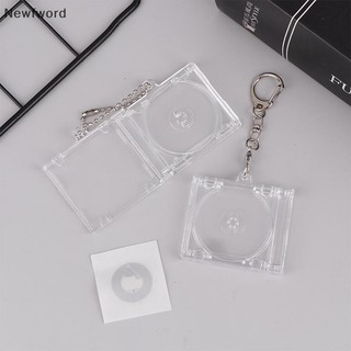 [Newfword] 1 Hộp CD Album Trống Cho DIY Ba Lô Trang Trí Móc Khóa Mặt Dây Chuyền PH