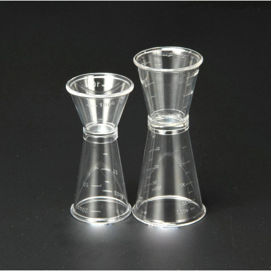 Jigger nhựa 2 đầu có chia vạch - Dụng cụ pha chế chuyên nghiệp, ca đong định lượng cho đồ pha chế.