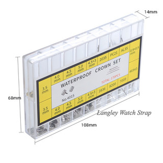 170 Cái / hộp Đồng Hồ Vương Miện Đồng Hồ Thân Phụ Kiện Thay Thế Các Loại Mái Vòm Đầu Phẳng Phụ Kiện Đồng Hồ Bộ Dụng Cụ Sửa Chữa Cho Đồng Hồ Chuyên Nghiệp Phụ Kiện Đồng Hồ