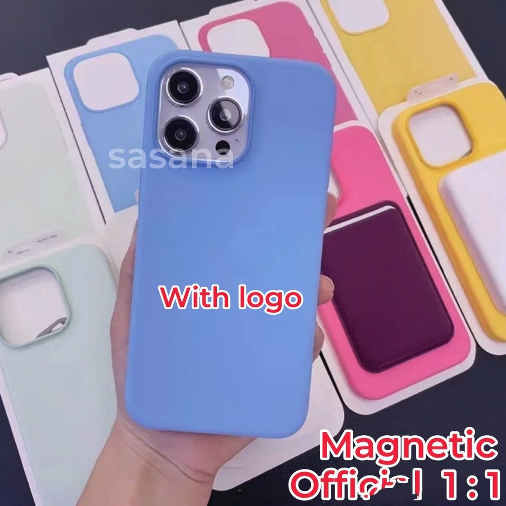 [Chất lượng hàng đầu 1: 1] Silicon lỏng từ tính cho iphone 16 / 15 / Pro / Pro Max / Plus / ốp điện thoại Hoạt hình bật lên được trang bị nút điều khiển máy ảnh