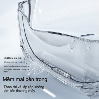 Ốp tai nghe AirPods 1 2 3 Pro bằng silicon trong suốt, chống sốc chống trầy, ôm khít cực đẹp