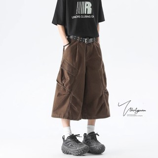Quần short hàng hóa nam ESEA thời trang Nhật Bản phong cách Harajuku thể thao ngoài trời túi lớn phong cách trung tính