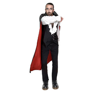 Nam Cao Cấp Ma Cà Rồng Trang Phục Người Lớn Quỷ Dracula Halloween Trang Phục Carnival Đảng Gothic Ma Cà Rồng Áo Choàng Cosplay Trang Phục