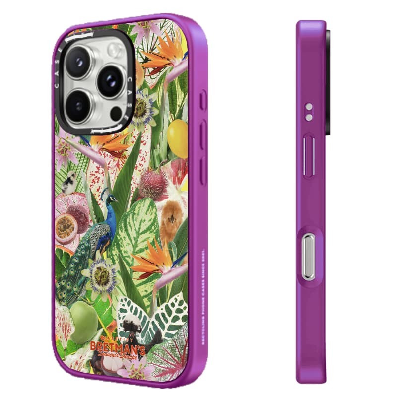 CASECASE X Bretman Rock Birds of Paradise Matte Black Matte Purple Matte RosePink Clear Hard Case Impact Case cho Apple IPhone 13 14 15 16 Pro Max có hộp