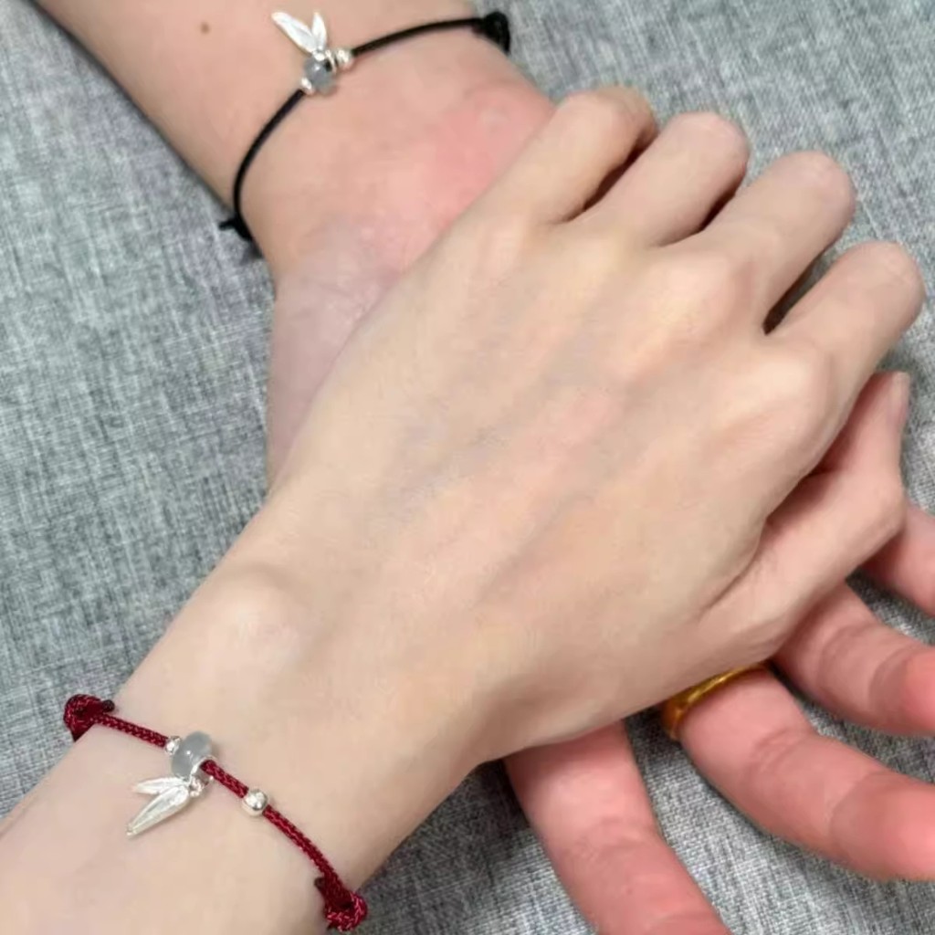 [YUNYUAN] Vòng tay Qian Ruyi phong cách Trung Quốc mới dành cho nữ có dây dệt Thiết kế thích hợp tinh tế Cảm giác tay Trang sức Vòng tay người bạn thân đa năng