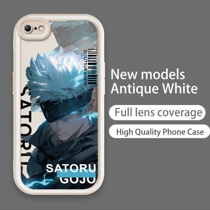 Ốp Cho iPhone 6 6s 7 8 Plus 11 12 Pro Max se 2020 Phim Hoạt Hình Silicon Thẩm Mỹ Mềm Vỏ Điện Thoại TPU Jujutsu Kaisen Satoru Gojo Anime Dễ Thương Mắt Thiên Thần Chống Sốc Ốp Lưng