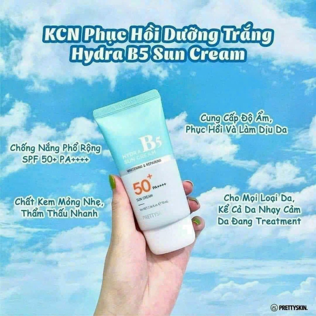 Kem chống nắng B5 pretyskin Bục mép