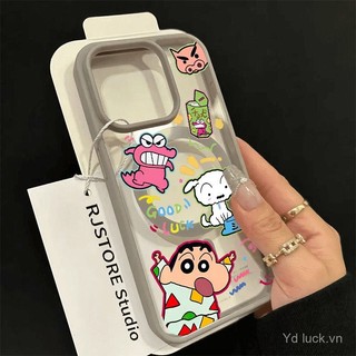 Ốp điện thoại hoạt hình sáng tạo mới, từ tính, tương thích với iPhone 13 12 Pro 11 16 Pro Max 15 Pro 14 13 Pro 12 11 Pro 16 15 14 Plus, chống trầy xước, chống bụi, chống nước, chống sốc