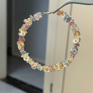 Vòng tay hoa đầy màu sắc Dopamine Nữ