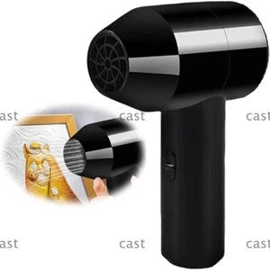 Máy Sấy Tóc Không Dây CAST, Để Sấy Tranh Máy Thổi Khí Có Thể Điều Chỉnh, Màu Đen Di Động Nhanh Khô Quạt Thổi Khí Mini