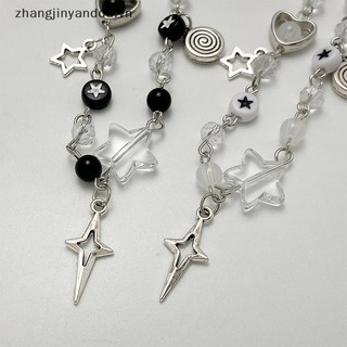 # yanddd # Vòng tay cặp đôi Y2K hợp thời trang mới dành cho nữ Cô gái Mặt dây chuyền đàn Guitar Pentagram rỗng Vòng tay đính cườm Quà tặng trang sức bạn bè.