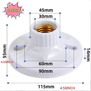Pnpia E27 LED Bóng Đèn Giá Đỡ Vòng Ổ Cắm Đế Treo Đèn Ổ Cắm Đế 6A220V-250V Boutique