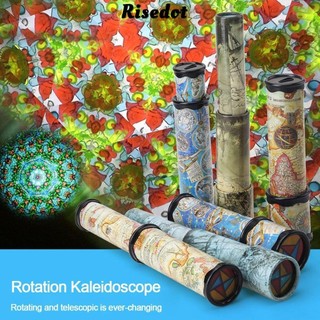Kính vạn hoa xoay RISEDOT, Kính vạn hoa thay đổi bằng nhựa ma thuật bằng giấy, 21 / 30 / 27cm Đồ chơi thế giới màu lạ mắt có thể điều chỉnh có thể mở rộng