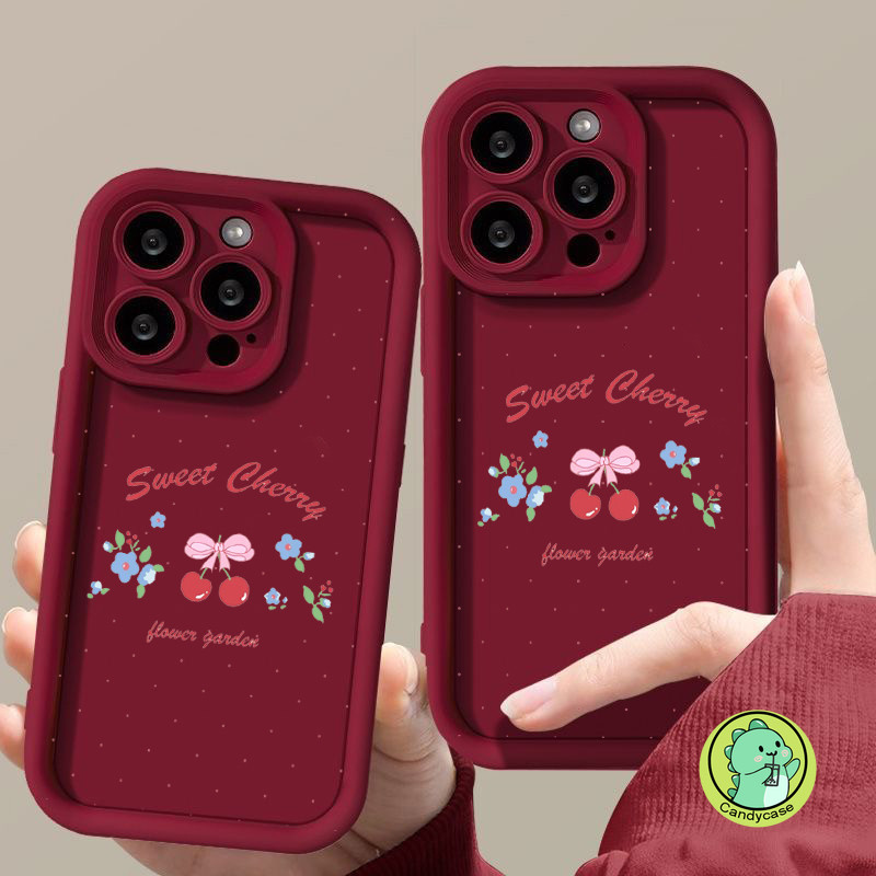 Ốp Điện Thoại Thang Anh Đào Giáng Sinh Cho Xiaomi 15 Pro 14 14T 13 13T 12 12T Mi 11 9T Pro Lite Ultra Civi 2 5G 4G Ốp Lưng Hoa Dễ Thương Vỏ Chống Sốc Mềm