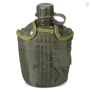 Hilivn) 1L Ngoài Trời Quân Sự Căng Tin Chai Cắm Trại Đi Bộ Đường Dài Ba Lô Sinh Tồn Bình Nước Ấm Siêu Tốc Có Nắp