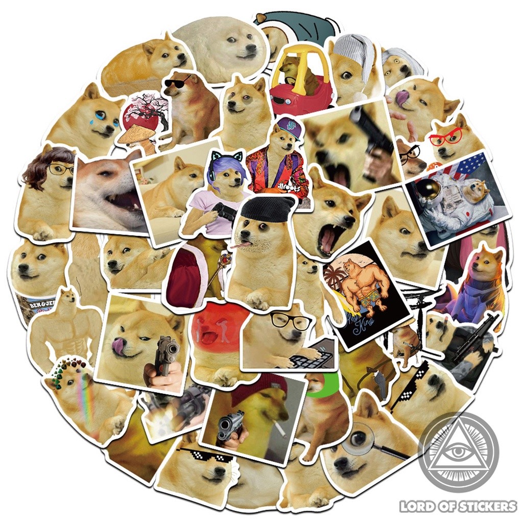 50 Sticker Cheems Doge Meme Chó Vui Nhộn Hài Hước