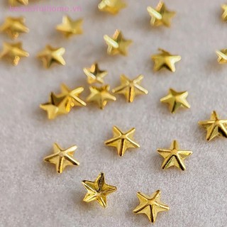 [Beautifulhome] 1 Túi Nail Art Hollow Star Ch 3d Kim Loại Năm Cánh Vàng Bạc Trang Trí Móng Tay Phụ Kiện Làm Móng Tay [Làm Đẹp]