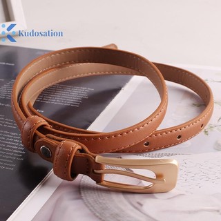 Kudosation Mới Thắt Lưng Nữ Tối Giản Hợp Thời Trang Thắt Lưng Mỏng Cao Cấp Thường Ngày Đa Năng Nút Thắt Lưng Váy Quần Jean Thắt Lưng Nữ
