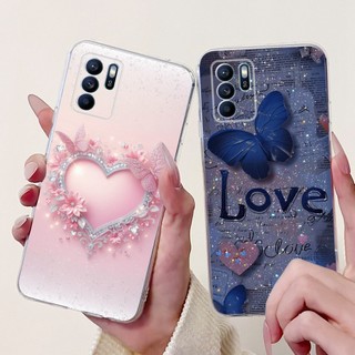Dành Cho OPPO Reno 6 5G CPH2251 Ốp Lưng Reno 6Z 5G CPH2237 Vỏ Silicon Hoa Thời Trang Mới Vỏ Mềm Cho OPPO Reno6 Z 5G Ốp Lưng