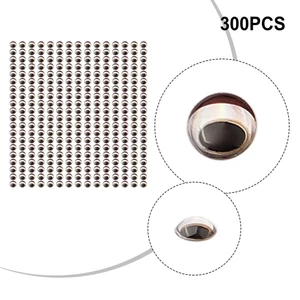 300 Mắt Rắn 3D Gắn Mồi Giả Câu Cá 3 / 4 / 5 / 6mm