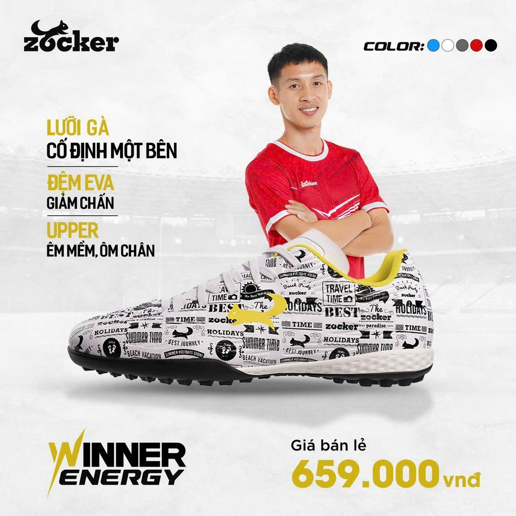 [DEAL HỜI] Giày Bóng Đá Zocker Winner Energy - Hàng Chính Hãng, Full ...