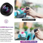 Ống kính điện thoại Macro INOVAGEN 120MM, Ống kính siêu Macro 10X có kẹp đa năng, Ống kính máy ảnh điện thoại cho Video ảnh, CPL và tùy chọn lọc ánh sáng sao — ảnh 3