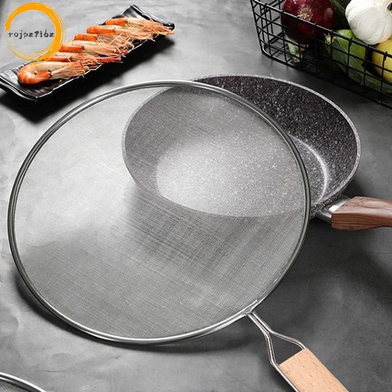 Nấu Ăn Chiên Thép Không Gỉ Chống Splatter Bảo Vệ Lưới Dầu Mỡ Splatter Màn Hình Chảo Lưới Bảo Vệ Splash Cover