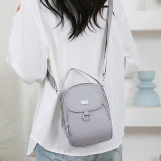 Túi Vuông Nhỏ EARTHLYCO, Túi Điện Thoại Di Động Mini 3 Lớp, Nylon Thời Trang Có Khóa Kéo Chìa Khóa Không Ví Nữ Bé Gái