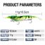 Mồi Tôm Dạ Quang Silicon Mồi Nhân Tạo 10.5cm / 11g Có Hai Móc Treble 6 Màu Crayfish Swimbait Mềm Đúc Mồi.