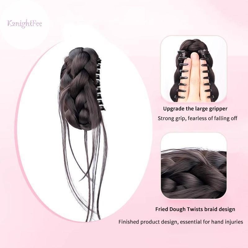 K2nightFee Tổng Hợp Tóc Giả Đuôi Ngựa Trên Vuốt Tóc Hoa Bud Tóc Nối Dài Vô Hình Tóc Đuôi Ngựa Cho Nữ Trang Điểm Phụ Kiện Tóc VN
