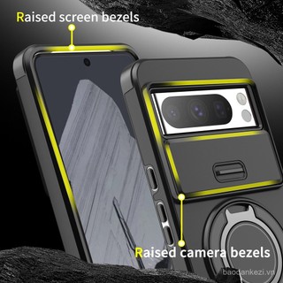 Ốp lưng cho Google Pixel 9 Pro XL 8 Pro 8A 7 Pro 9A Bảo vệ ống kính Windows Hỗ trợ ốp điện thoại nam châm