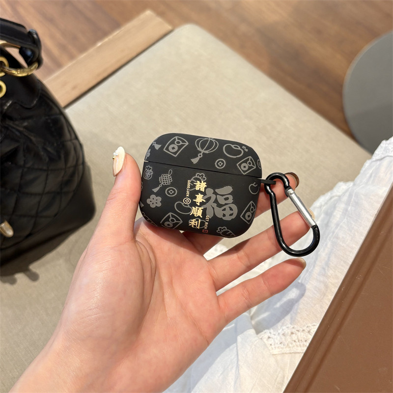 Vỏ silicon mềm OPPO Enco Buds 3 Pro chống sốc, bảo vệ tai nghe nhét tai, kèm móc treo