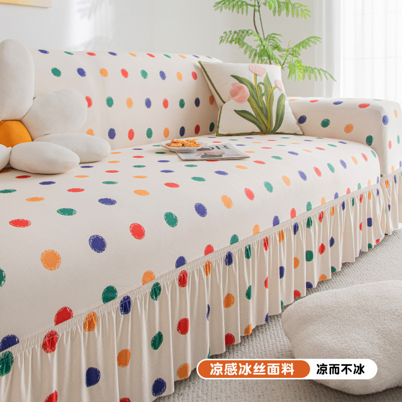 Chống Trơn Trượt Bao Gồm Tất Cả Bụi Sofa Bọc Váy Co Giãn Sofa Bọc Có Váy Cho Phòng Khách