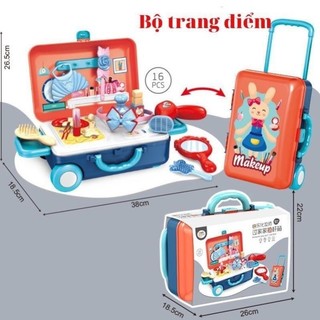Bộ Đồ Chơi Vali Kéo Nghề Nghiệp – Bác Sỹ, Kỹ Sư, Nấu Ăn, Trang Điểm Cho Bé Khám Phá Tài Năng
