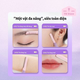 Dao cạo Gecomo 2 đầu đa năng siêu mảnh - Cạo lông mặt, chỉnh sửa chân mày