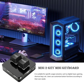 Bàn Phím Cơ mini 2 Nút usb Dành Cho game Thủ