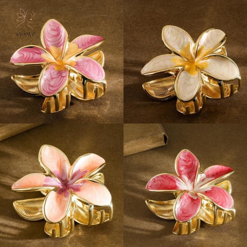 HNKMP Hợp Kim Gradient Dầu Thả Hoa Lily Phụ Kiện Tóc Đa Năng Cho Mùa Hè Đi Biển cation Mũ Phụ Kiện Tóc Dễ Thương Cho Bé Gái.