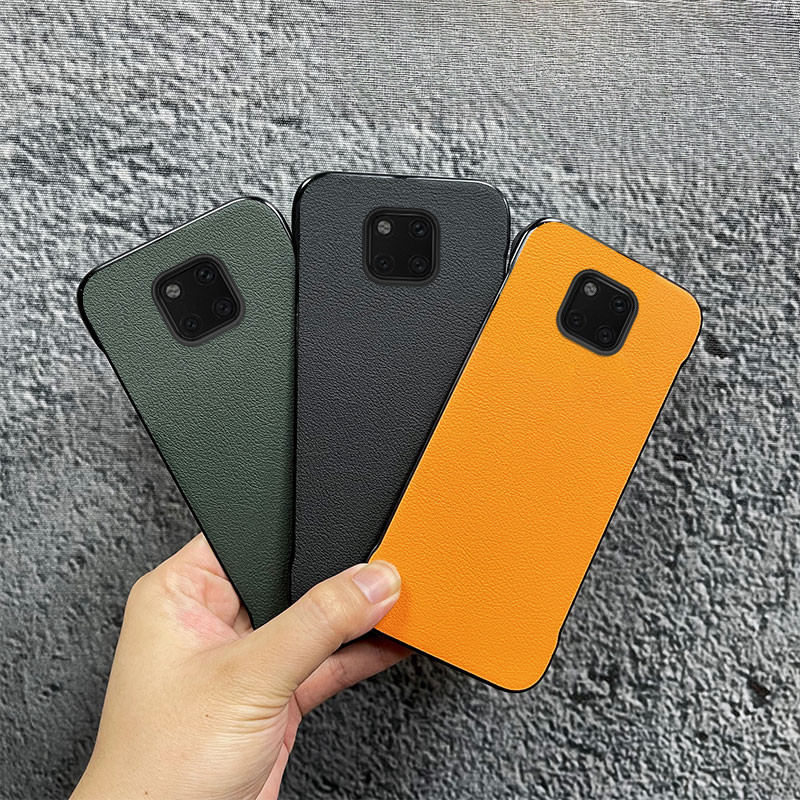 Ốp điện thoại Mỏng Họa Tiết Da Không Khung Cho Huawei Mate 20 Pro Mỏng Đơn Giản Chống Sốc Ốp điện thoại Mờ Funda Capa
