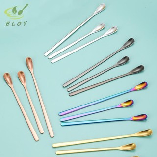 [ELOY] Thìa Cà Phê Inox Kem Món Tráng Miệng Trà Khuấy Thìa Cho Dã Ngoại Phụ Kiện Nhà Bếp Thanh Dụng Cụ Tay Cầm Dài Thìa VN