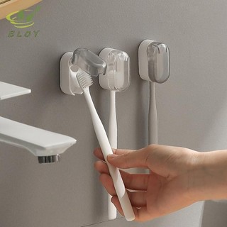 [ELOY] Hộp đựng bàn chải đánh răng không đục lỗ Tiết kiệm không gian Treo tường Hộp sắp xếp chống bụi Phòng tắm Giá để bàn chải đánh răng tự dính VN