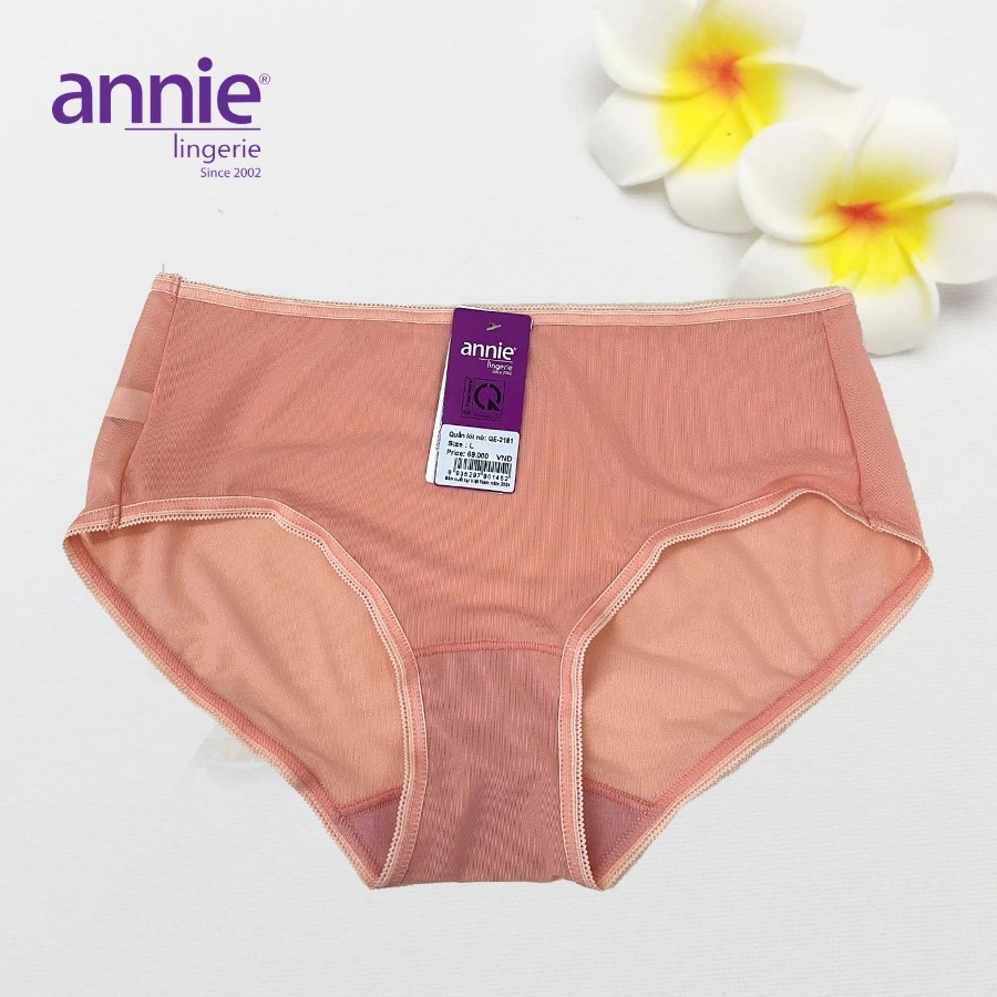 Combo 3 quần lót lưới nữ annie cao cấp QE 2181 co giãn 4 chiều, mặc thoải mái, thoáng mát cả ngày