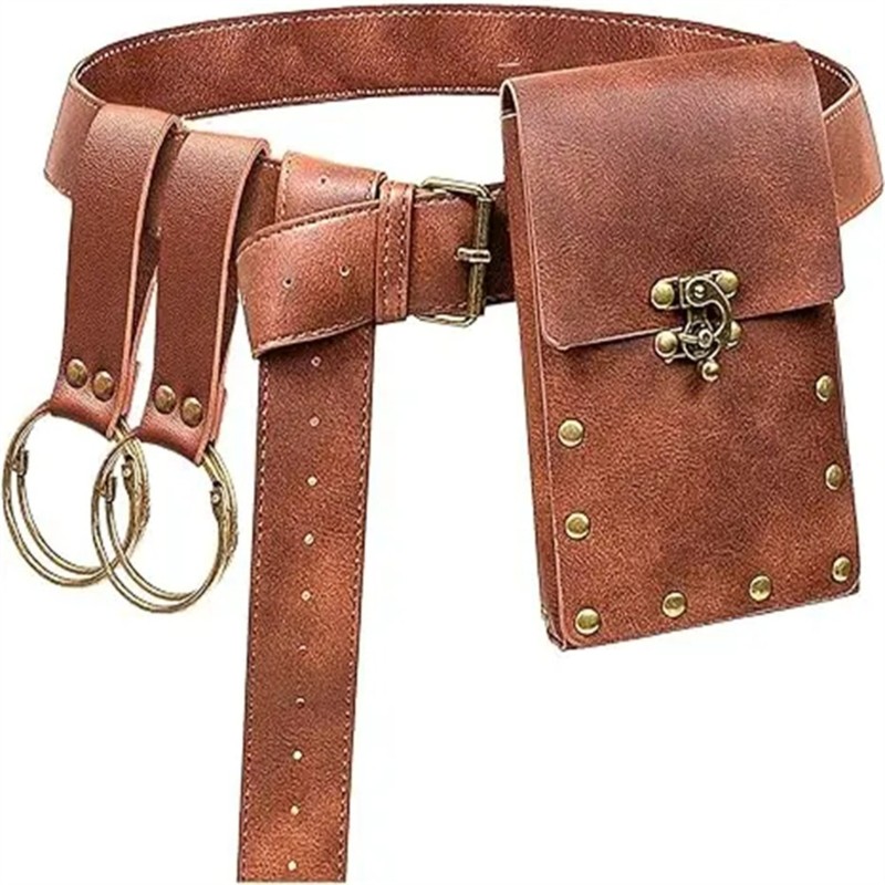Bầu Trời Nam Phục Hưng Trang Phục Halloween Thời Trung Cổ Cướp Biển Thắt Lưng Túi Fanny Pack Vikinges Trang Phục Phụ Kiện Bộ Cosplay