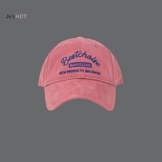 JULYHOT Nữ Thêu Hồng Bóng Chày Mềm Cotton Che Nắng Đạt Đỉnh Mũ Nữ Hàn Quốc Bé Gái Thể Thao Ngoài Trời Mũ Tấm Che Massivedeals
