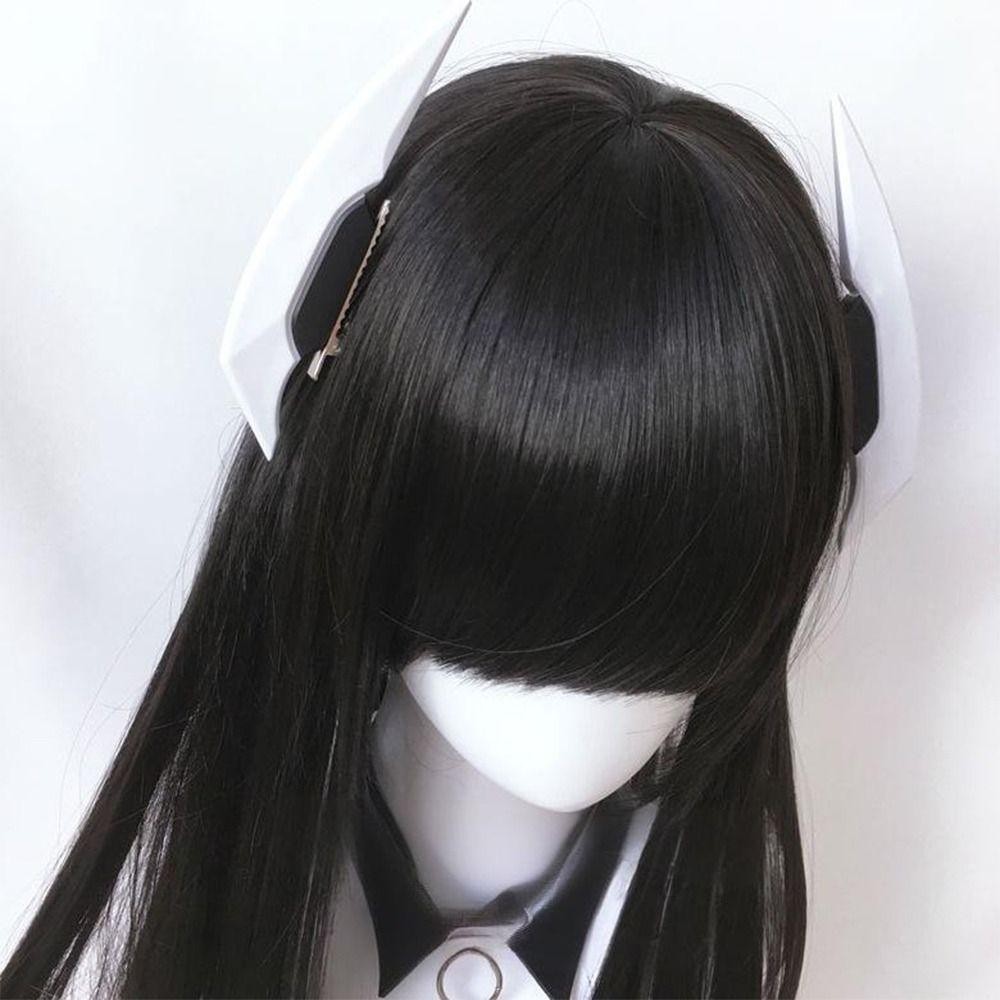 FEDAOG Kẹp Tóc Cyberpunk với Thiết Kế Quỷ Mũ, Phong Cách Goth Futuristic, Perfect cho Halloween và Cosplay