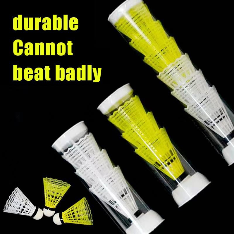 TMOY 1 CÁI Cầu Lông Nhựa Cầu Lông Vàng Trắng Học Sinh Nylon Cầu Lông TCM