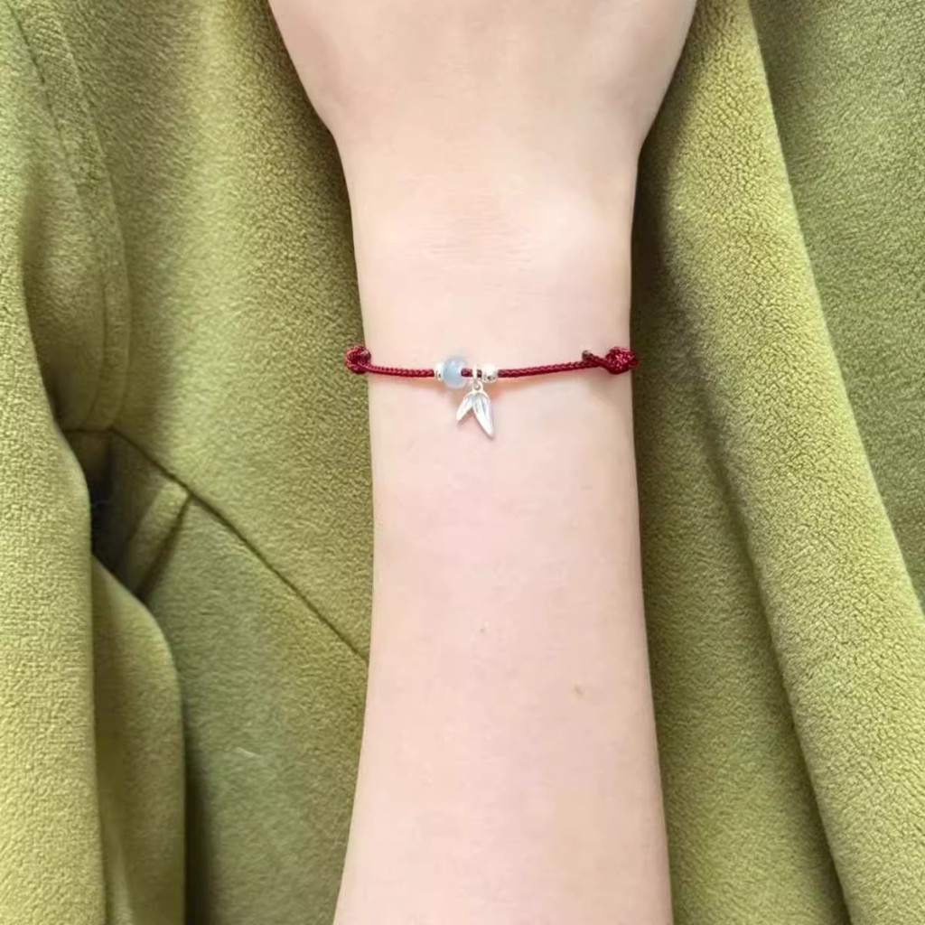 [YUNYUAN] Vòng tay Qian Ruyi phong cách Trung Quốc mới dành cho nữ có dây dệt Thiết kế thích hợp tinh tế Cảm giác tay Trang sức Vòng tay người bạn thân đa năng