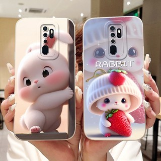 Dành Cho Oppo A9 (2020) / A5 (2020) Vỏ Hoạt Hình Mèo Thỏ Dễ Thương Mới Oppo A9 A5 2020 Vỏ Điện Thoại Silicon Mềm Bảo Vệ Ống Kính